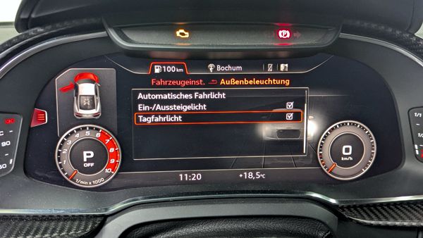 Codieren R8 4S Tagfahrlicht waehlbar im MMi