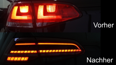 Modules to retrofit LED taillights with dynamic indicator