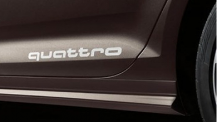 Audi_original_aufkleber_sticker_quattro_4G0064317A_silber